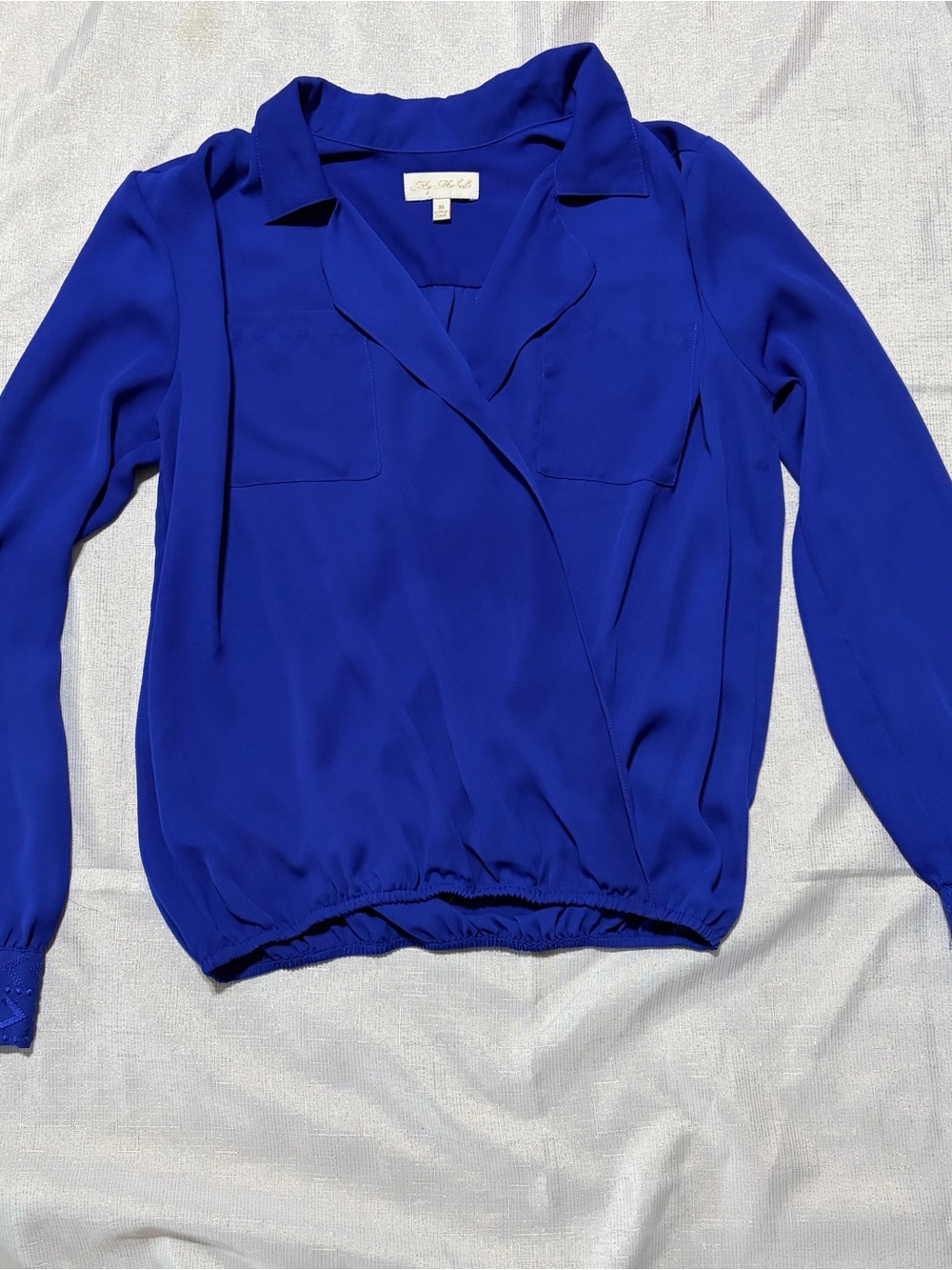 My Michelle women’s Royal Blue Surplice Blouse size Medium